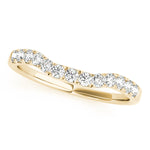 14K Yellow Gold 3/8 ct Diamond Wedding Band