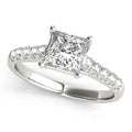 Diamond Trellis Engagement Ring in 14K Gold