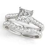 Diamond Trellis Engagement Ring in 14K Gold