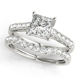 Diamond Trellis Engagement Ring in 14K Gold