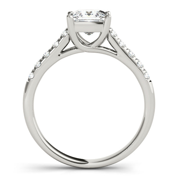 14K White Gold 1 CT Diamond Trellis Engagement Ring