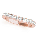 14K Rose Gold Diamond Wedding Ring