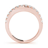 14K Rose Gold Diamond Wedding Ring