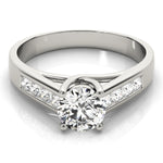 Round Diamond Trellis Engagement Ring