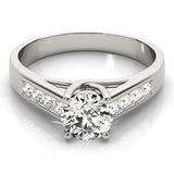 Round Diamond Trellis Engagement Ring
