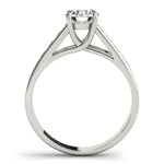 Round Diamond Trellis Engagement Ring