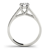 Round Diamond Trellis Engagement Ring