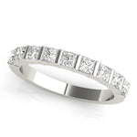 Princess Diamond 9-Stone Wedding Ring