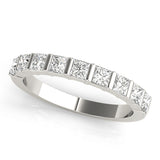 Princess Diamond 9-Stone Wedding Ring