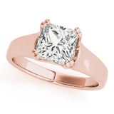 18K Rose Gold 0.26 CT Diamond Solitaire Ring