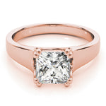 18K Rose Gold 0.26 CT Diamond Solitaire Ring
