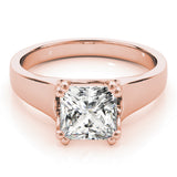 18K Rose Gold 0.26 CT Diamond Solitaire Ring