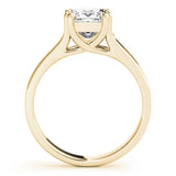 14K Yellow Gold Princess Diamond Solitaire Ring