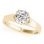 14K Yellow Gold 1ct Diamond Solitaire Engagement Ring