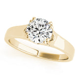 14K Yellow Gold 1ct Diamond Solitaire Engagement Ring