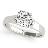 1.0 CT Round Diamond Solitaire Engagement Ring