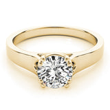 14K Yellow Gold 1ct Diamond Solitaire Engagement Ring