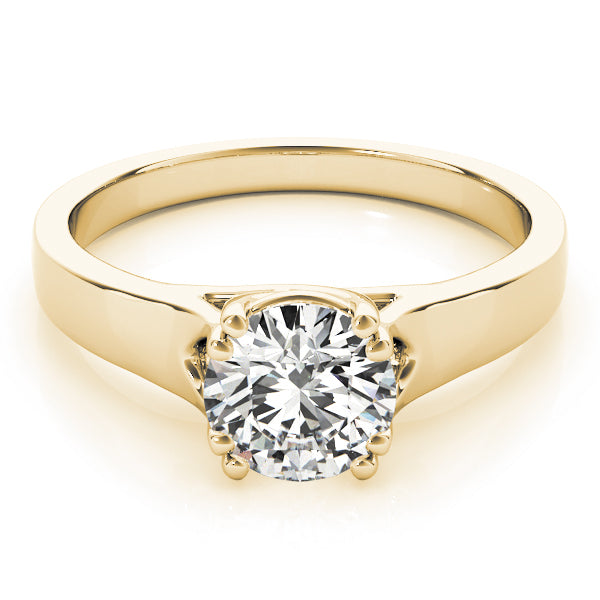14K Yellow Gold 1ct Diamond Solitaire Engagement Ring