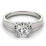 1.0 CT Round Diamond Solitaire Engagement Ring