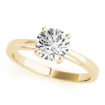 14K Yellow Gold 1ct Diamond Solitaire Engagement Ring