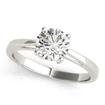 1.0 CT Round Diamond Solitaire Engagement Ring