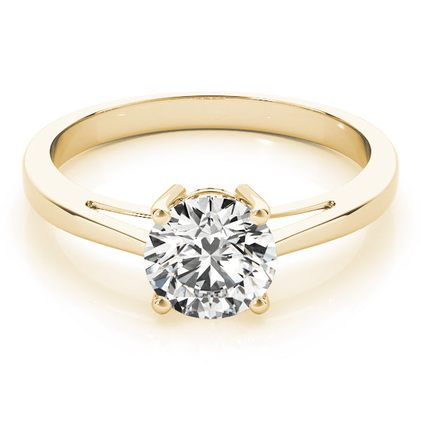 14K Yellow Gold 1ct Diamond Solitaire Engagement Ring