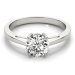 1.0 CT Round Diamond Solitaire Engagement Ring