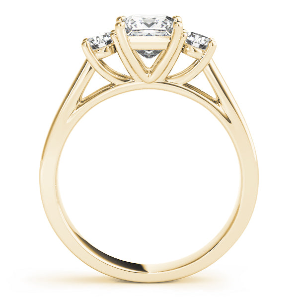 14K Yellow Gold 1 ct Diamond Three-Stone Ring