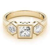 14K Yellow Gold 1 ct Diamond Engagement Ring