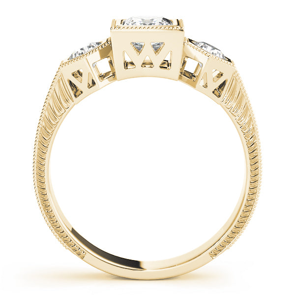 14K Yellow Gold 1 ct Diamond Engagement Ring