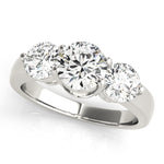 1.5 CTW Round Diamond Three Stone Ring