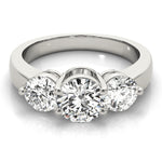 1.5 CTW Round Diamond Three Stone Ring