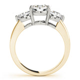14K Yellow Gold 2 CT Diamond Three-Stone Engagement Ring