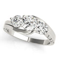 1 CT Round Diamond Three Stone Engagement Ring