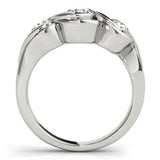 Round Diamond Three Stone Engagement Ring