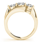 14K Yellow Gold 1 ct Diamond Three-Stone Ring