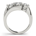 Round Diamond Three Stone Engagement Ring