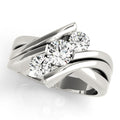 Round Diamond 1CT Three Stone Engagement Ring