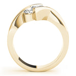 14K Yellow Gold 1 CT Diamond Three-Stone Engagement Ring