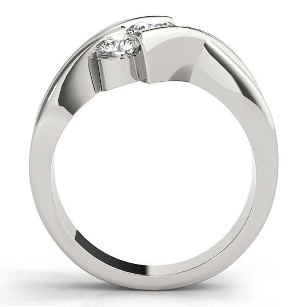 Round Diamond 1CT Three Stone Engagement Ring