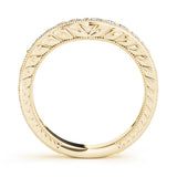 14K Yellow Gold Round Diamond Wedding Ring