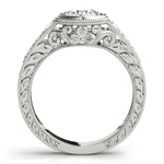 Vintage 0.5 CT Round Diamond Engagement Ring