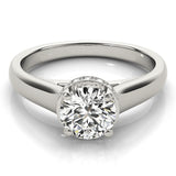 1 CT Round Diamond Solitaire Engagement Ring