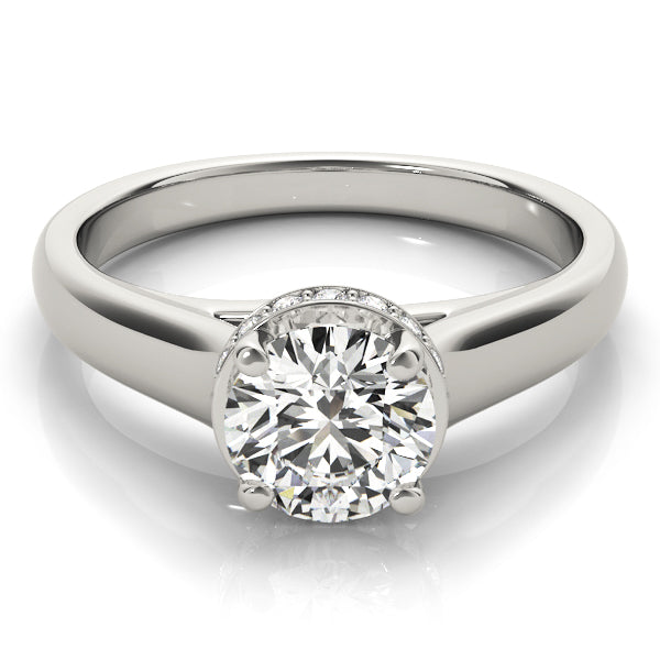 1 CT Round Diamond Solitaire Engagement Ring