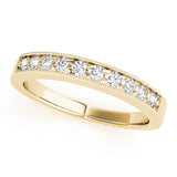 14K Yellow Gold 0.10ctw Diamond Wedding Band