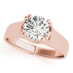 14K Rose Gold 1 CT Diamond Engagement Ring