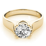 14K Yellow Gold 1ct Diamond Engagement Solitaire Ring