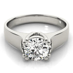 1.0 CT Round Diamond Solitaire Engagement Ring