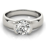 1.0 CT Round Diamond Solitaire Engagement Ring