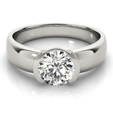 1.0 CT Round Diamond Solitaire Engagement Ring